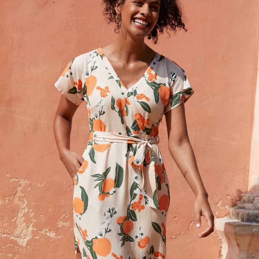 Kimono-Style Wrap Sundress